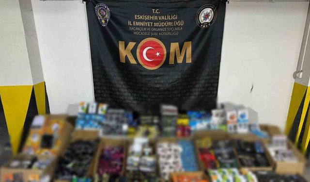 Eskişehir’de 6 bin 171 adet gümrük kaçağı malzeme ele geçirildi, 1 kişi tutuklandı