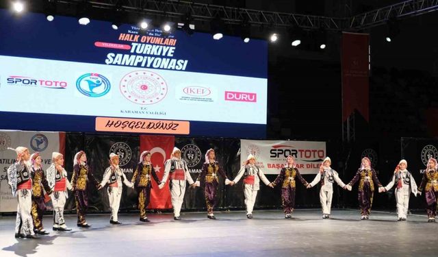 Karaman’da Halk Oyunları Yıldızlar Türkiye Şampiyonası sona erdi