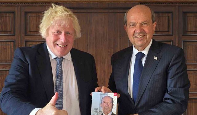 KKTC Cumhurbaşkanı Tatar, Birleşik Krallık eski Başbakanı Johnson’la görüştü