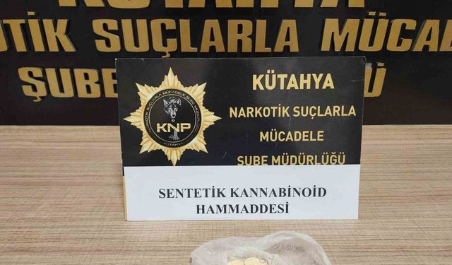 Kütahya’da uyuşturucu operasyonu, 1 kişi tutuklandı