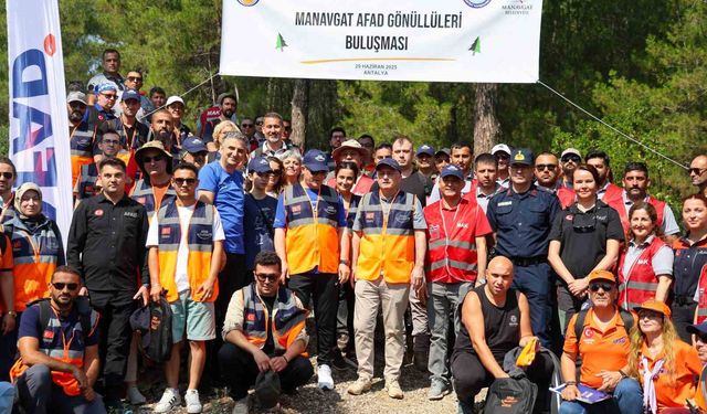 Manavgat’ta afet bilinci ve gönüllülük için doğa yürüyüşü
