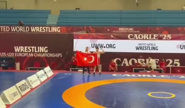 Samsunlu sporcu Aksu, Avrupa şampiyonu oldu