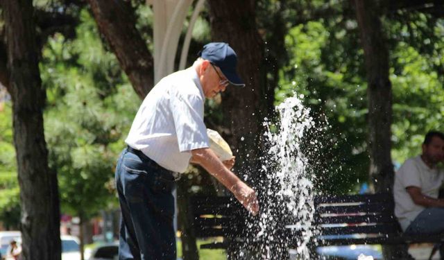 Sıcaktan bunalan vatandaşlar soluğu parklarda aldı