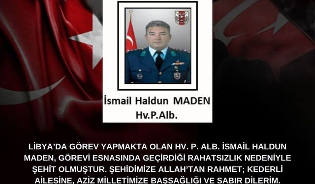 Vali Aksoy’dan şehit için taziye mesajı