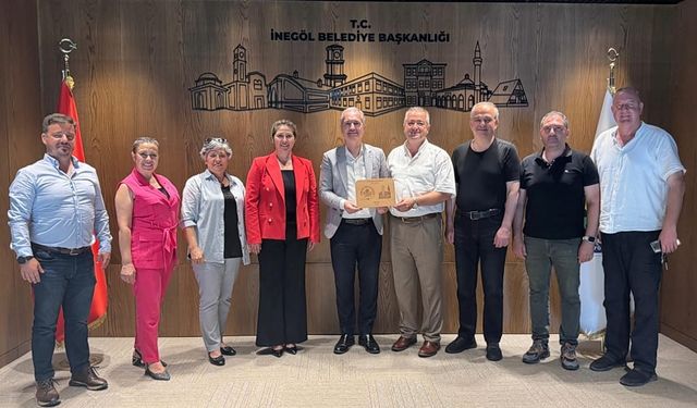 İnegöl Kent Gönüllüleri Derneği’nden Başkan Taban’a Ziyaret