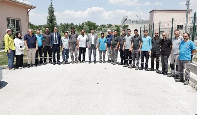Kütahya'da Arıtma Tesisi personeline Başkan Kahveci morali