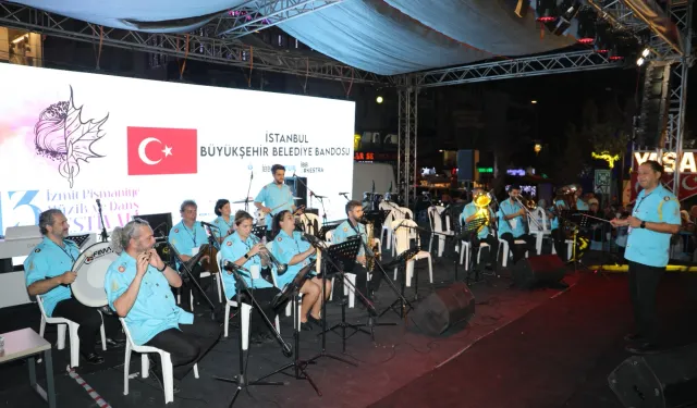 Bando ekipleri Pişmaniye Festivaline büyük renk kattılar