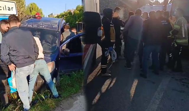 İnegöl'de feci kaza 5 yaralı