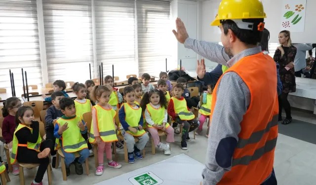 Bursa Osmangazi kreşlerinde miniklere iş güvenliği eğitimi