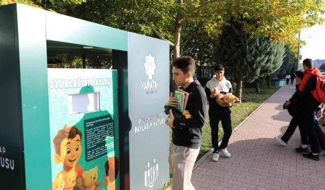 Konya'da 'Oyuncak ve Kitap Paylaşım Kumbarası' projesi başladı