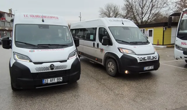 Edirne Süloğlu'na iki yeni minibüs