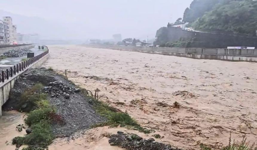 Artvin’in şiddetli yağış sel ve taşkınlara neden oldu