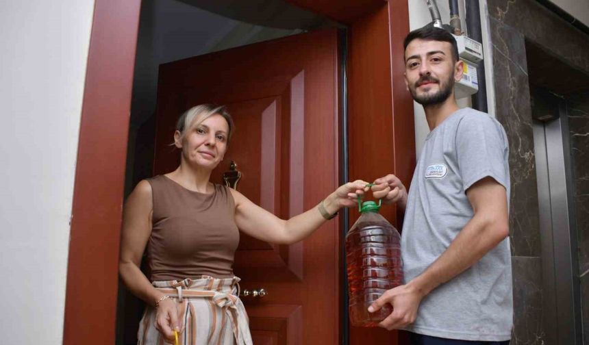 Beş litre atık yağ bir litre sıvı deterjana dönüşüyor