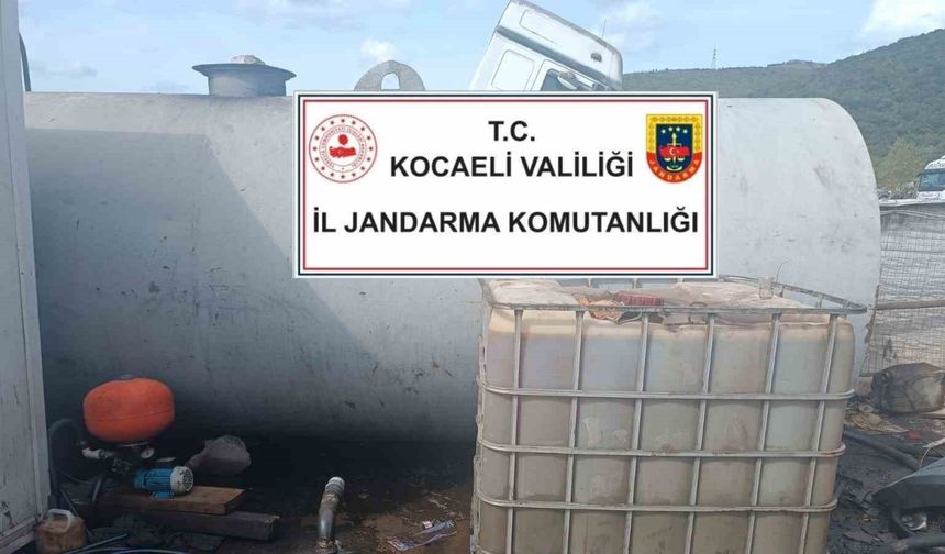 Kocaeli’de 25 bin litre kaçak akaryakıt ele geçirildi