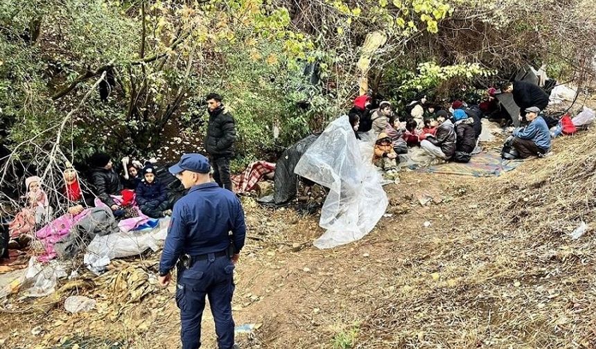 Ayvacık’ta 44 kaçak göçmen ile 1 göçmen kaçakçısı yakalandı