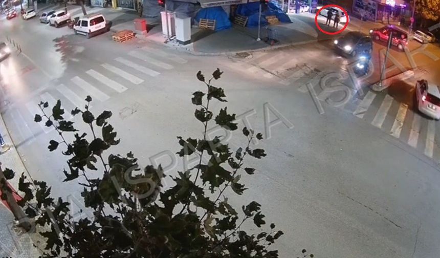 Isparta’daki kaçak kazıda şüphelinin yakalanış anı kamerada