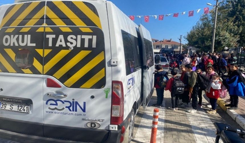 Kırklareli’nde okul servisleri denetlendi