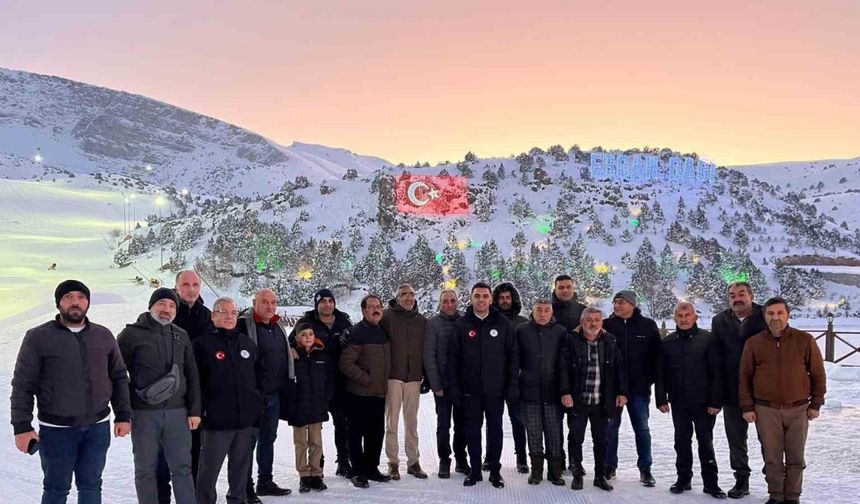 Turizm elçileri Ergan Dağı Kayak Merkezi’nde ağırlandı