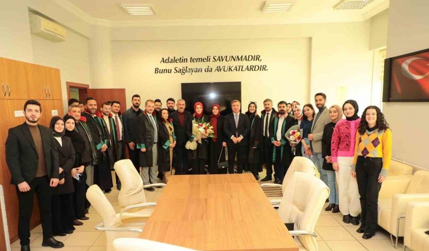 Vali Aydoğdu’dan Erzincan Barosunun yeni başkanına ziyaret