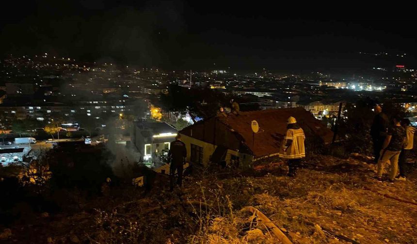 Bursa’da korkutan odunluk yangını