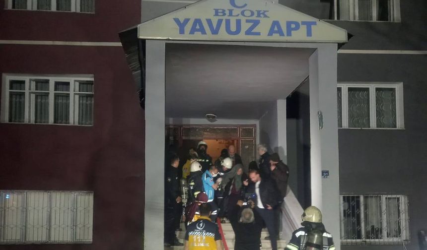 Erzurum’da korkutan yangın