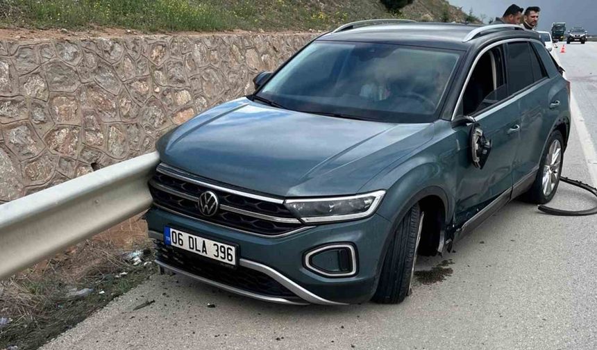 Kırıkkale’de motosiklet otomobille çarpıştı: 1 yaralı