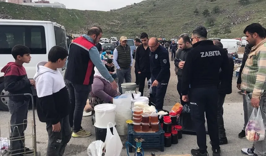 Kayseri Büyükşehir'den bit pazarına denetim