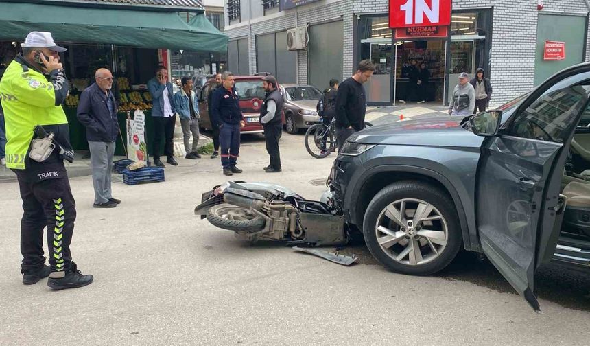 Bolu’da cip ile motosiklet çarpıştı: 1 yaralı