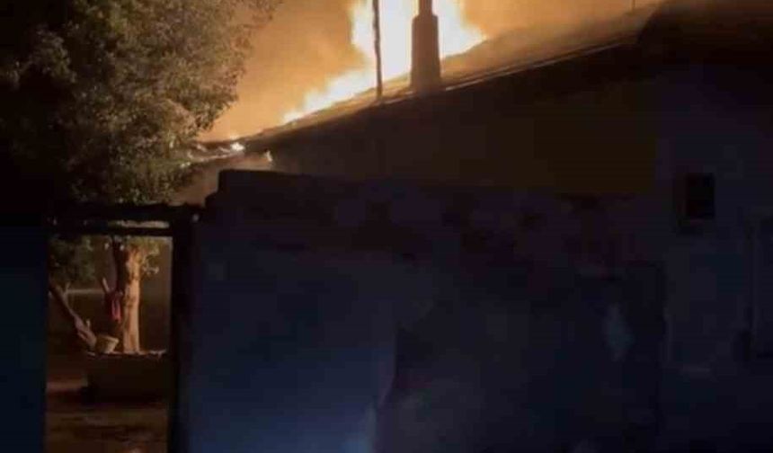 Bursa’da ahır alevlere teslim oldu