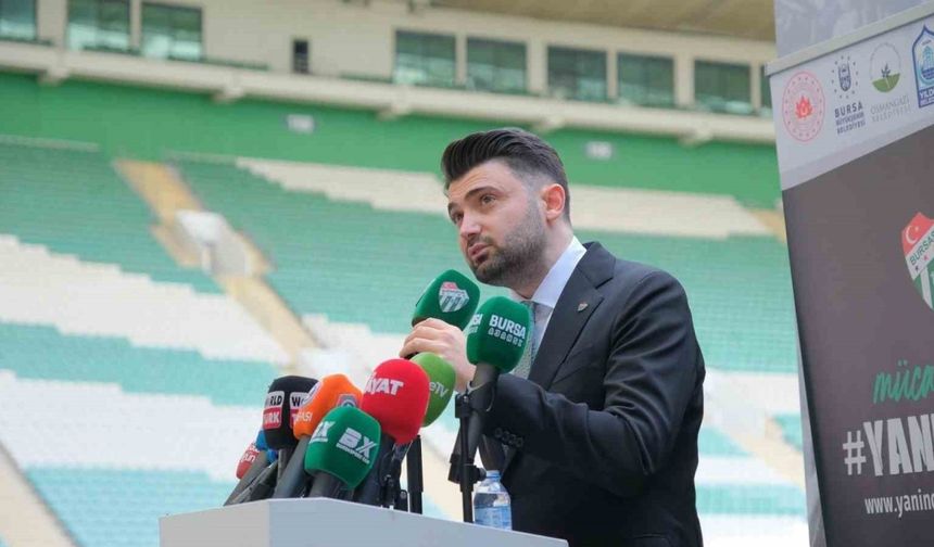 Bursaspor Başkanı Enes Çelik: "Yeni sezon bambaşka olacak"