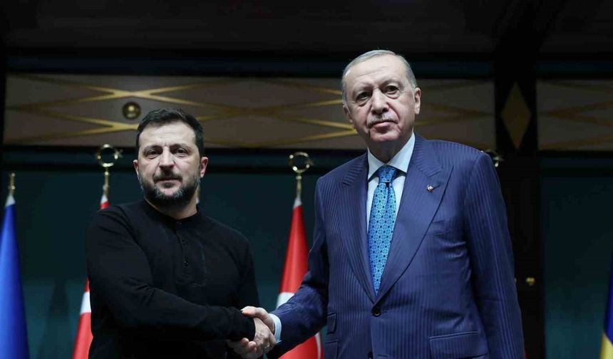 Cumhurbaşkanı Erdoğan, Ukrayna Devlet Başkanı Zelenskiy ile görüştü