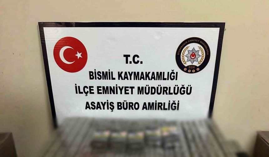 Diyarbakır’da 360 paket bandrolsuz tütün mamülleri ve 400 adet tabanca fişeği ele geçirildi