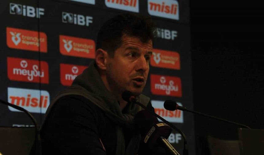 Emre Belözoğlu: "Deplasman adına kötü bir performans"
