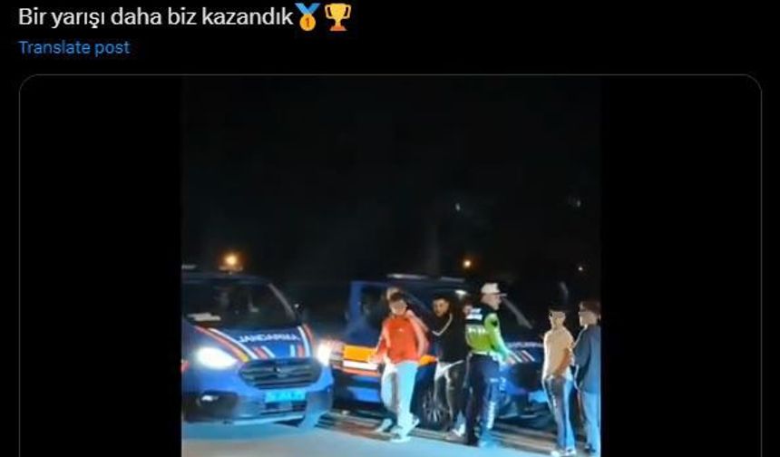 İl Jandarma Komutanı böyle paylaştı: "Plaka yok, kask yok, ehliyet yok. Bir yarışı daha biz kazandık"