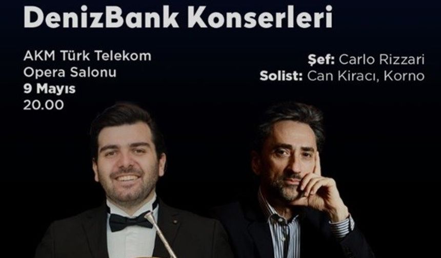 İstanbul Devlet Senfoni Orkestrası Denizbank Konserleri’nde Carlo Rizzari ve Can Kiracı sahnede