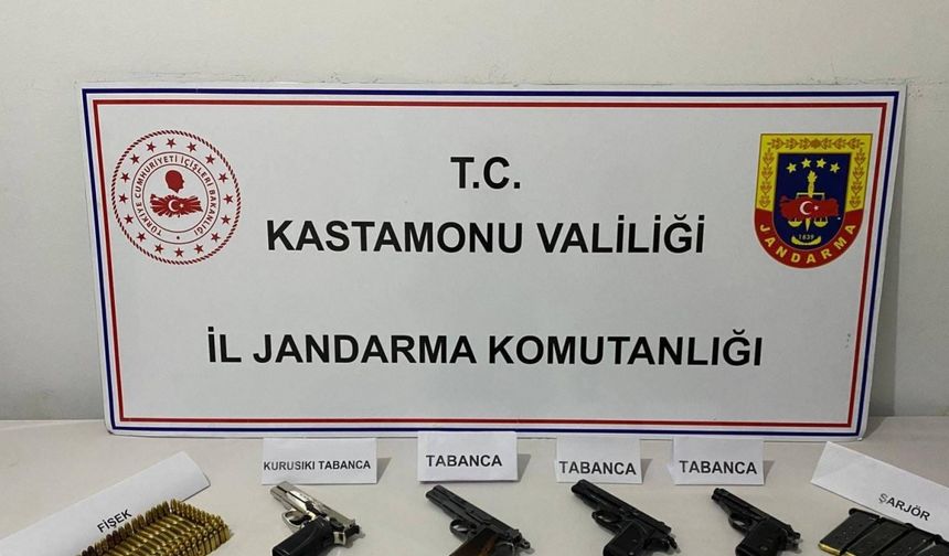 Kastamonu’da kaçak silah operasyonu: 1 gözaltı