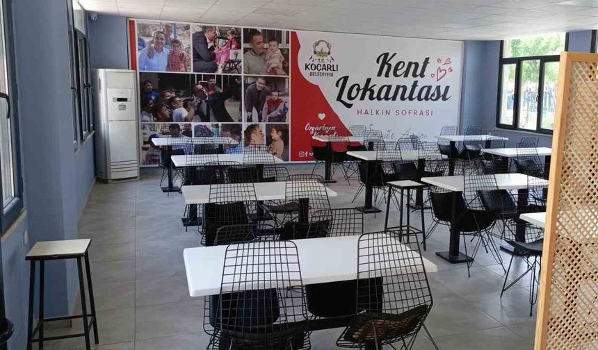 Koçarlı Belediyesi Kent Lokantası hizmete başlıyor