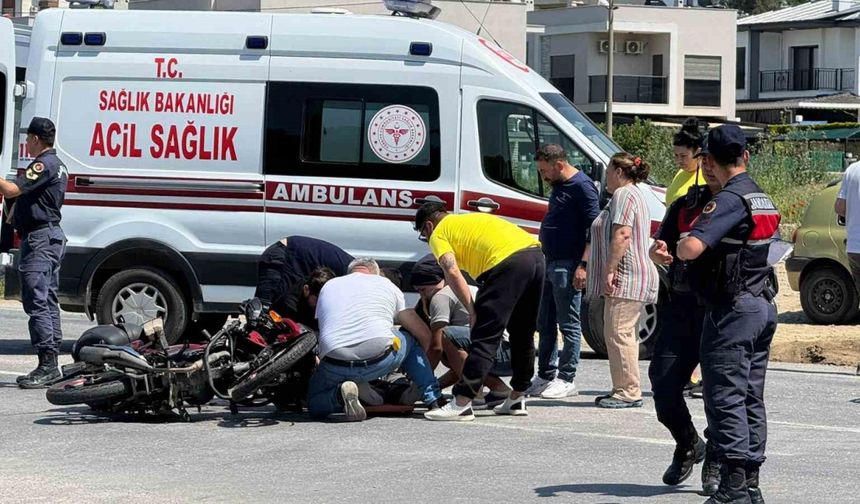 Kuşadası’nda motosiklet kazası: 2 yaralı