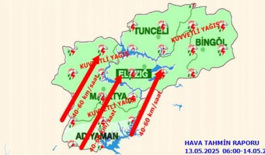Meteorolojiden 5 il için ’kuvvetli yağış’ uyarısı