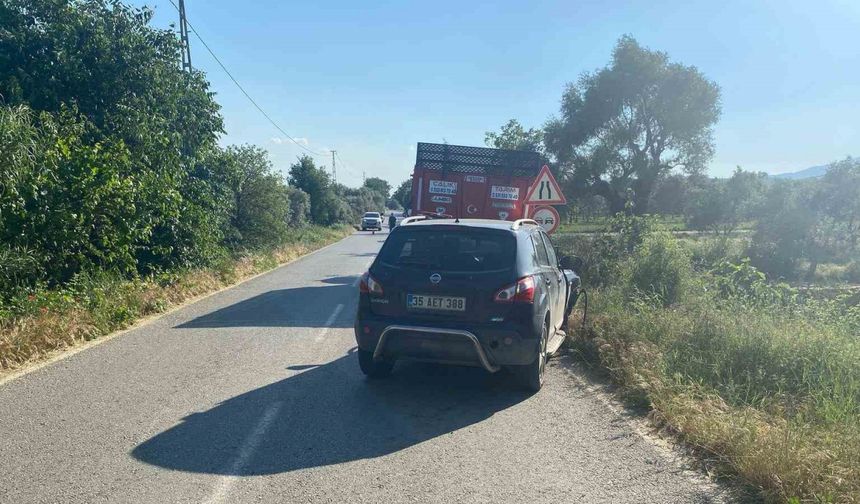 Ödemiş’te zincirleme kaza: 2 yaralı