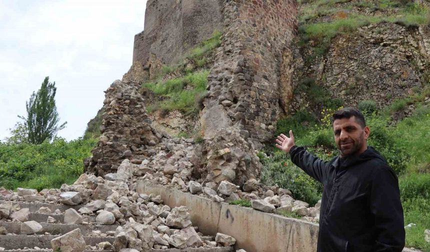 Oltu Kalesi yıkılma tehlikesiyle karşı karşıya