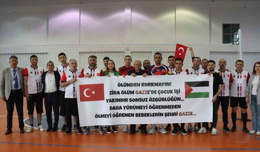 Sağlıkçılardan ’Filistin’ hassasiyeti