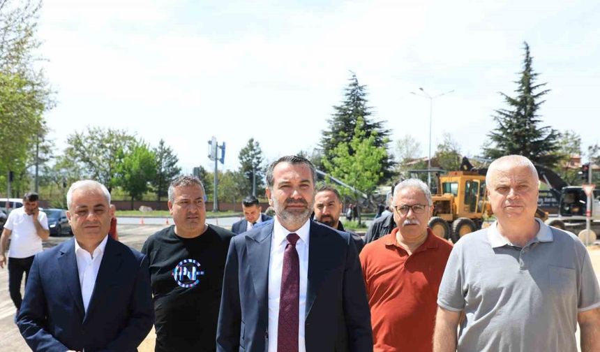 Saha incelemelerini sürdüren Başkan Şahin Şerifoğulları’ndan yoğun tempo