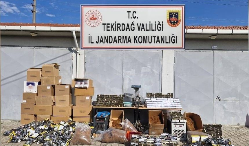 Tekirdağ’da 240 bin makaron ve 220 kilo tütün ele geçirildi
