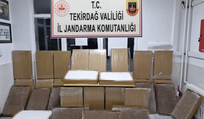 Tekirdağ’da jandarmadan ruhsatsız silah ve kaçak ürün operasyonu