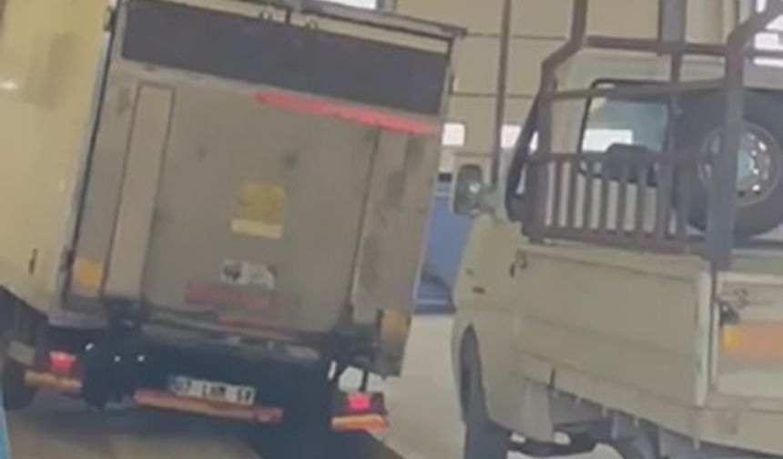 TÜVTÜRK’te şaka gibi kaza