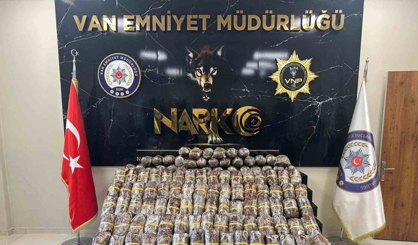 Van’da 84 kilo 460 gram esrar ele geçirildi