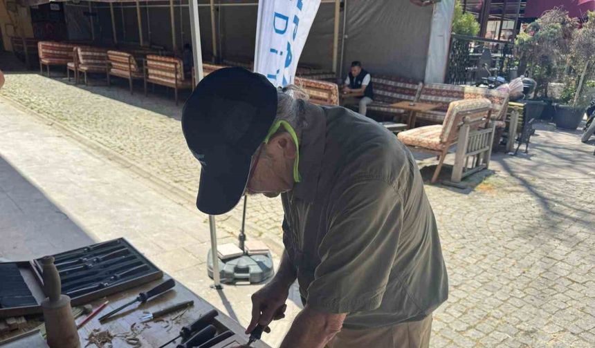 Ahşap kursiyerlerin el emeği festivalde sergileniyor