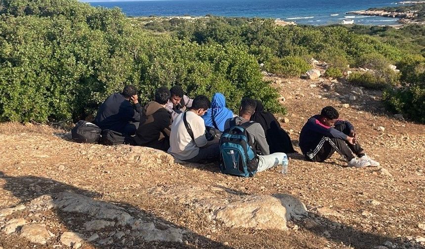 Didim’de 8 düzensiz göçmen yakalandı