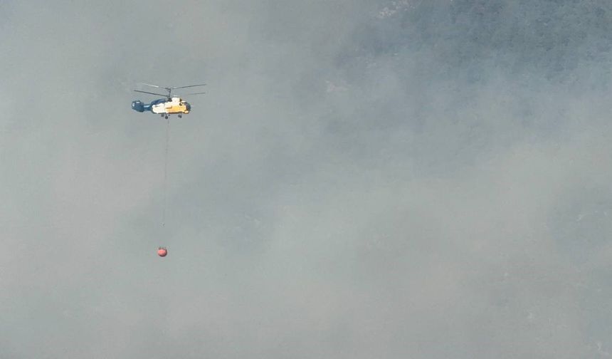 Kozan’daki orman yangını sürüyor, ekipler müdahale ediyor